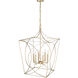 Tracy 6 Light 24 inch Painted Modern Gold Pendant Ceiling Light